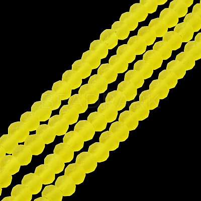 Transparent Glass Beads Strands X1-EGLA-A034-T8mm-MD29-1
