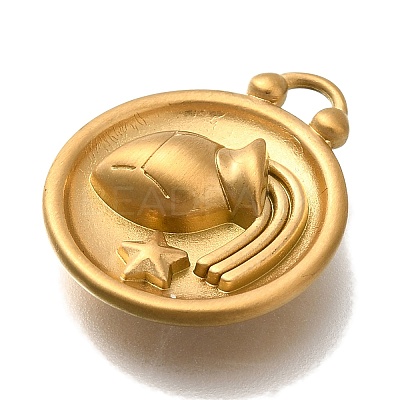 PVD Vacuum Plating 304 Stainless Steel Pendants STAS-S148-30G-11-1