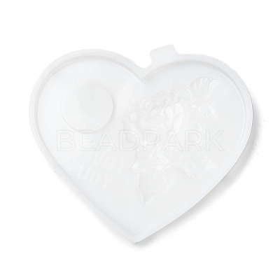 Heart Shaped with Rose Tealight Candle Holder Silicone Molds SIL-Z018-02-1