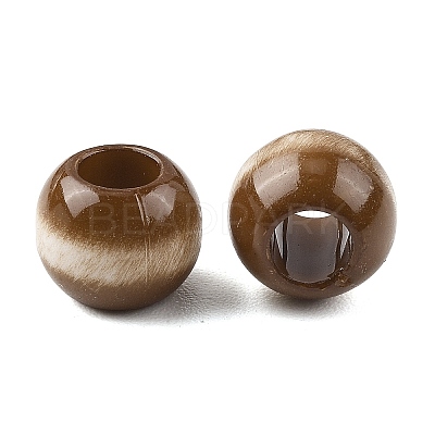 Opaque Acrylic European Beads OACR-Z036-05A-02-1