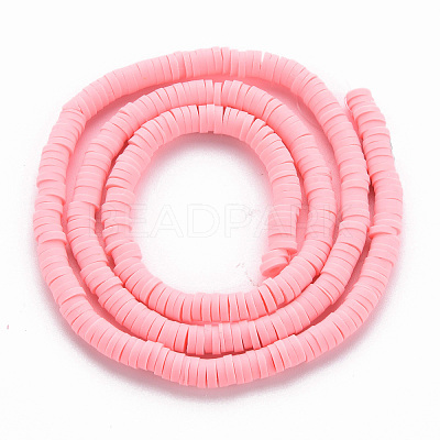 Handmade Polymer Clay Bead Strands X-CLAY-T002-4mm-71-1