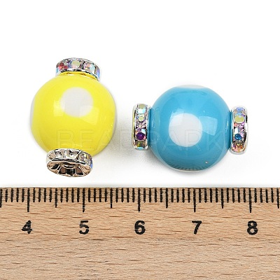 Resin Rhinestone Beads RESI-B030-01B-03-1