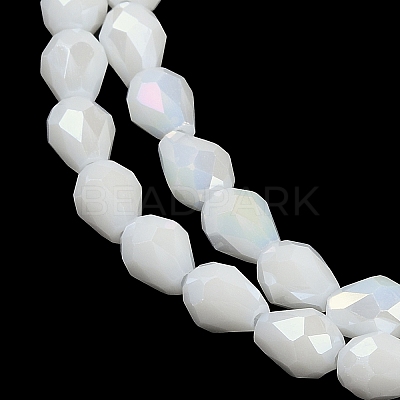 Opaque Solid Color Electroplate Glass Beads Strands LS-EGLA-N013-P4mm-B02-1