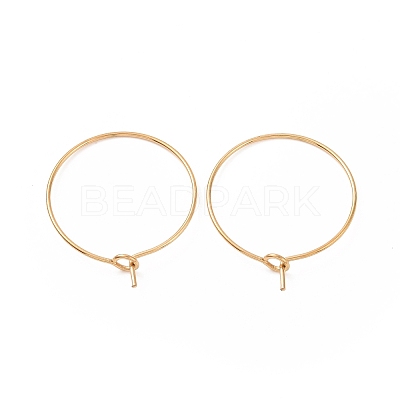 Ion Plating(IP) 316L Surgical Stainless Steel Hoop Earring Findings STAS-D164-05G-1