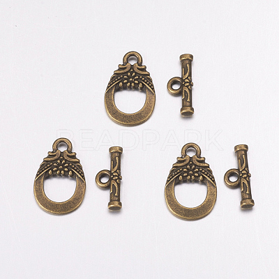 Tibetan Style Alloy Toggle Clasps MAC2014-NF-1