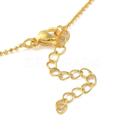 Rack Plating Brass Ball Chain Necklaces NJEW-K256-02G-1
