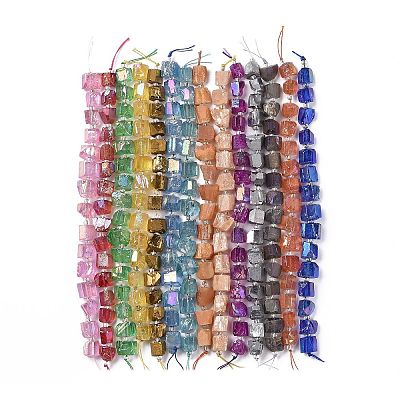 Electroplated Natural Quartz Beads Strands G-G767-02-M-1