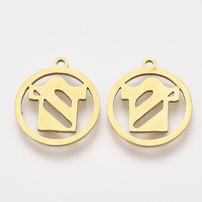201 Stainless Steel Pendants STAS-S110-071G-1