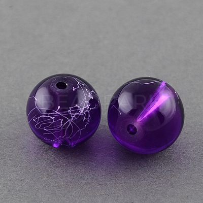 Drawbench Transparent Glass Beads Strands GLAD-Q012-4mm-20-1