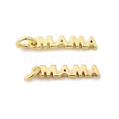 Mother's Day Brass Pendants KK-G399-25-1