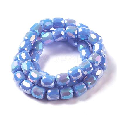 Electroplate Opaque Glass Beads X-GLAA-F108-10A-03-1