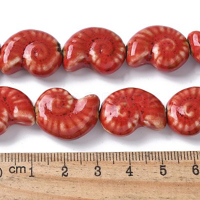 Ocean Series Handmade Porcelain Beads PORC-R002-03G-1