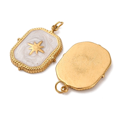 304 Stainless Steel Enamel Pendants STAS-U061-34G-A01-1