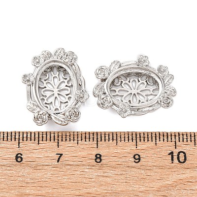 Brass Cabochon Settings KK-U074-02P-1