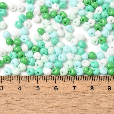 6/0 Opaque Baking Paint Glass Seed Beads SEED-M012-02A-27-1