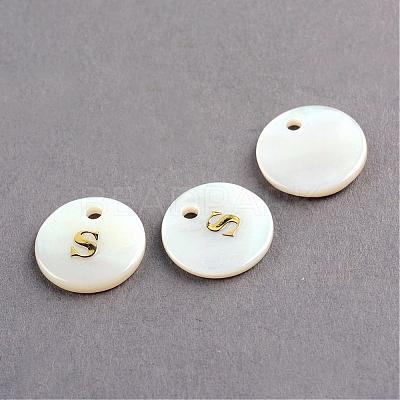 Freshwater Shell Pendants SSHEL-S249-S-1