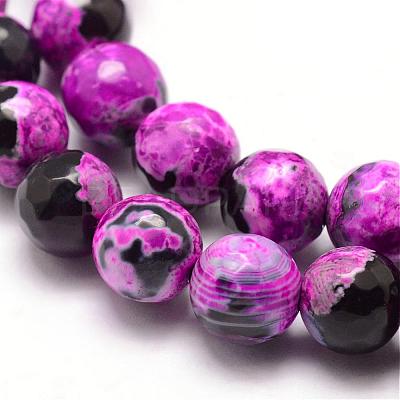 Natural Fire Crackle Agate Bead Strands G-K166-06F-8mm-07-1