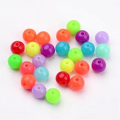 Fluorescent Acrylic Beads X-MACR-R517-8mm-M-1