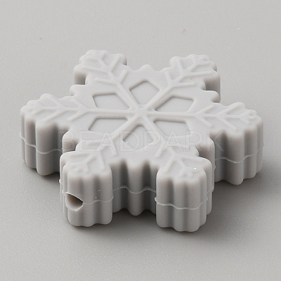 Snowflake Food Grade Eco-Friendly Silicone Beads SIL-SZC0006-03A-1