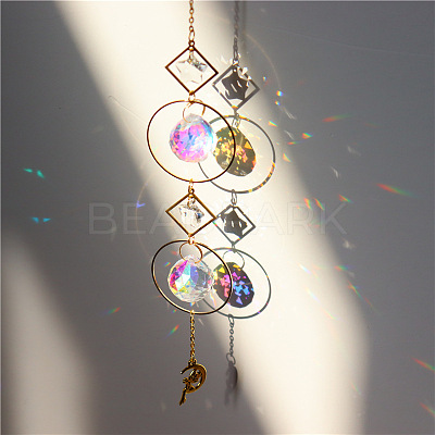 Quartz Crystal Big Pendant Decorations HJEW-PW0001-018A-1