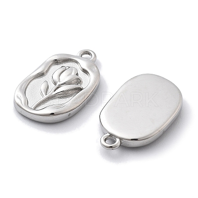 Anti-Tarnish 304 Stainless Steel Pendants STAS-R130-55P-1