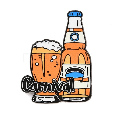 Beer Carnival Enamel Brooches JEWB-I063-02EB-04-1