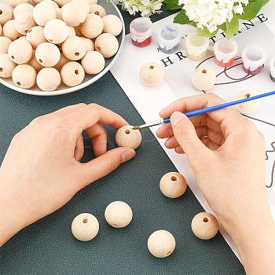 Natural Wooden Beads WOOD-PH0009-36-1