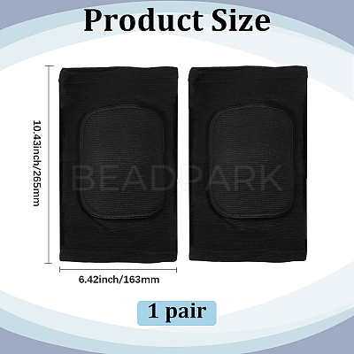 Sponge & Polyester Yoga Sports Knee Pads AJEW-WH20054-202B-02-1