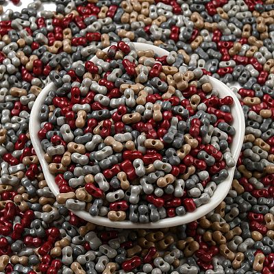 Opaque Baking Paint Glass Seed Beads SEED-K009-01A-30-1