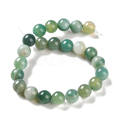 Natural Striped Agate/Banded Agate Beads Strands X-G-Z060-A01-B01-1
