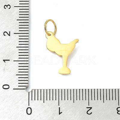 304 Stainless Steel Pendants STAS-A145-03C-G-1
