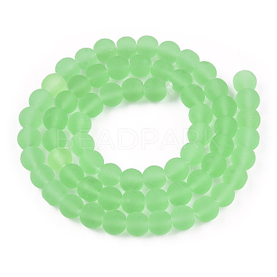 Transparent Glass Beads Strands GLAA-T032-T6mm-MD17-1