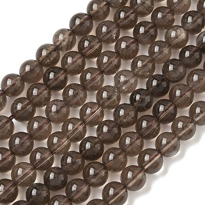Natural Smoky Quartz Bead Strands X-G-D840-62-6mm-1