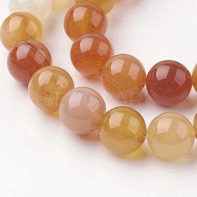 Natural Carnelian Beads Strands G-G735-64-10mm-1