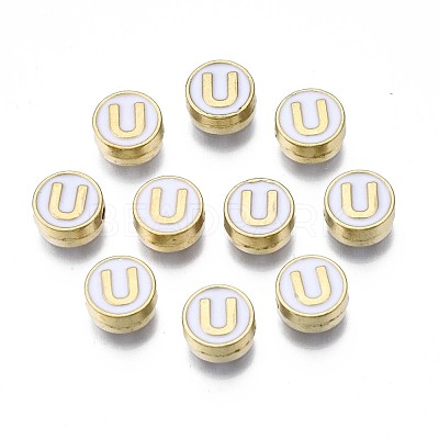 Alloy Enamel Beads ENAM-N052-006-01U-RS-1