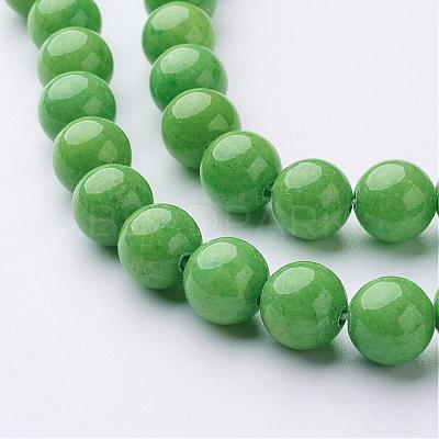 Natural Mashan Jade Round Beads Strands G-D263-10mm-XS17-1