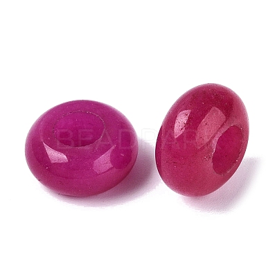 Dyed Natural White Jade European Beads G-N359-17A-13-1
