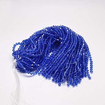 Transparent Glass Beads Strands EGLA-A039-T6mm-D08-1