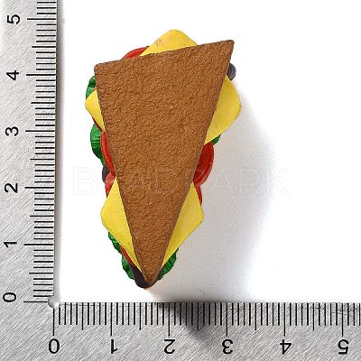 Resin Imitation Food Pendants RESI-Z025-01B-1