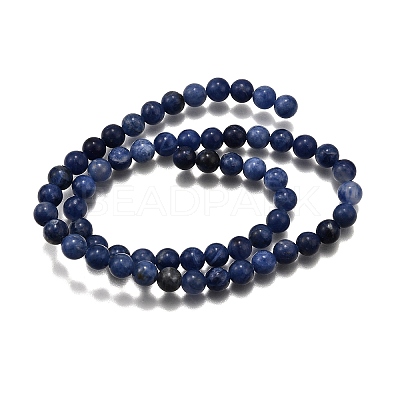 Natural Sodalite Beads Strands G-E110-8mm-3-1