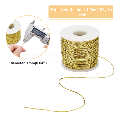 Golden Silk Elastic Thread EW-WH0003-10A-02-1