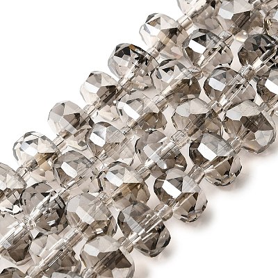 Transparent Electroplate Glass Beads Strands EGLA-P062-01A-03-1