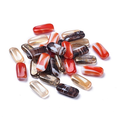 Opaque Czech Glass Beads GLAA-0018-18-1