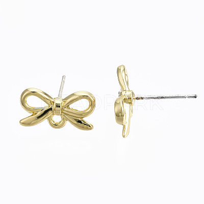 Alloy Stud Earring Findings X-PALLOY-T064-78LG-RS-1