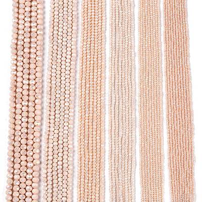 Electroplate Glass Beads Strands EGLA-A044-P2mm-B05-1