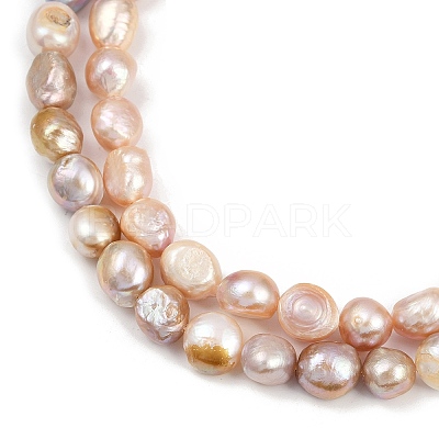 Natural Cultured Freshwater Pearl Beads Strands PEAR-P064-20K-01B-1