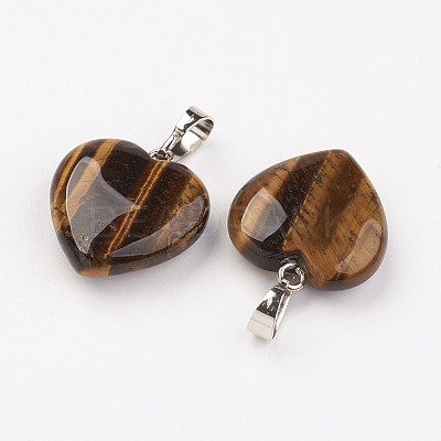 Natural Tiger Eye Pendants LS-G-G956-B01-FF-1