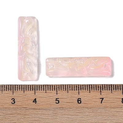 Baking Paint Glass Pendants GLAA-S202-16B-1