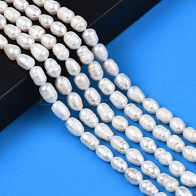 Natural Cultured Freshwater Pearl Beads Strands X-PEAR-N012-07A-1