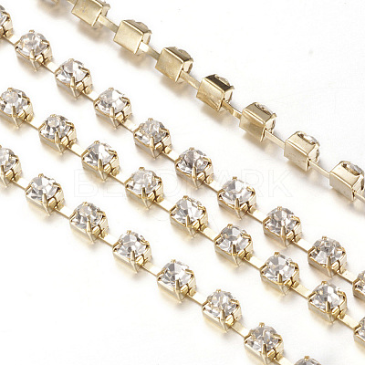Iron Rhinestone Strass Chains CHC-T002-SS10-01C-1-1